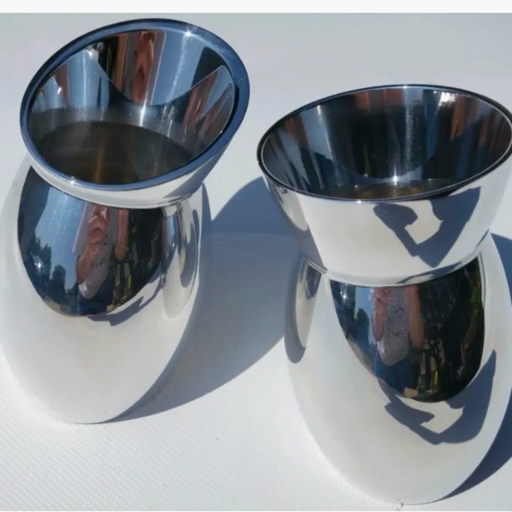Nambe ‘Jimini’ cream and sugar or vases